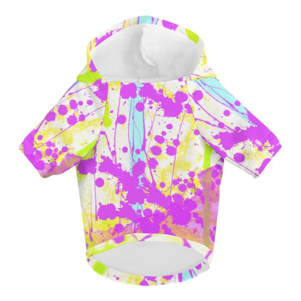 Hunde-Hoodie, Hundemotiv Cindy– bunte Popart, gemütlich, waschbar, Polyster